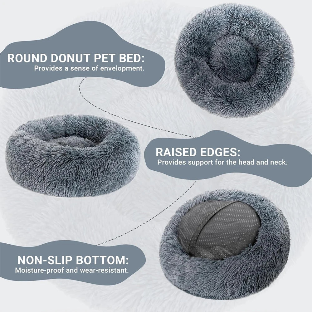 Lion Pet Round Soft Dog Bed