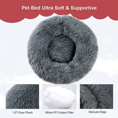 Lion Pet Round Soft Dog Bed