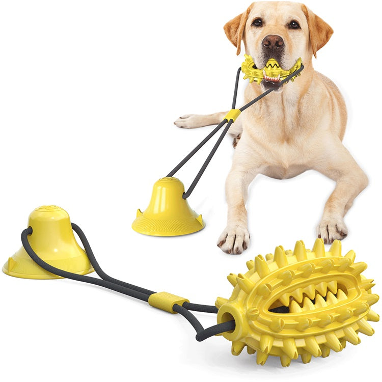 TopSellers-Suction Dog Toy - Indestructible 2 Inch Chew Toy for Stress Relief